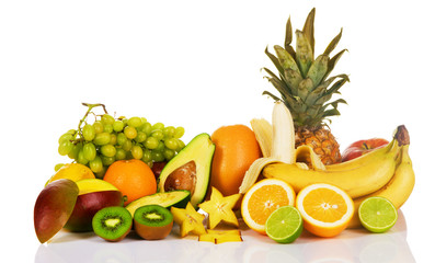 Assortment of exotic fruits