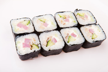 Japanese sushi close up