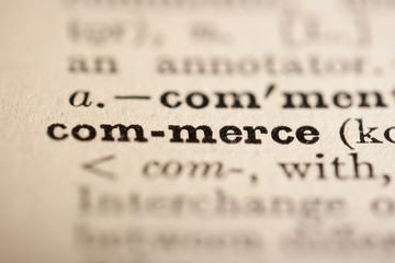Word commerce - obrazy, fototapety, plakaty