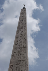 Roma, piazza del Popolo, l'obelisco