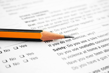 Safety health history form