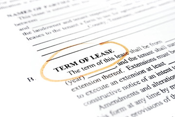 Obraz premium Term of lease