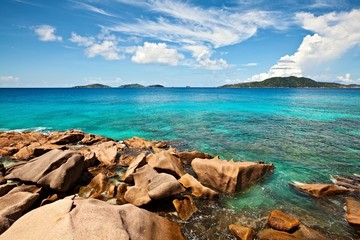 Cloudscape and seascape  view