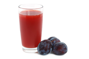 Plums juice