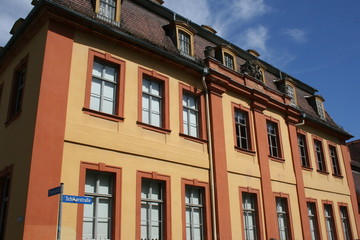 Fototapeta na wymiar Facade in Weimar Germany