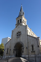 Fototapeta na wymiar Eglise Notre Dame de la Gare à Paris