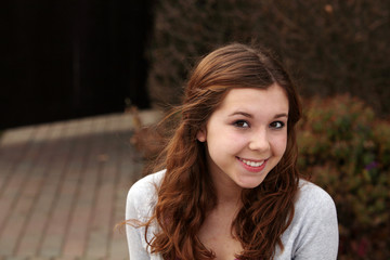 Obraz premium pretty teen outside