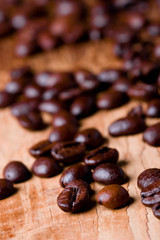 fried coffee beans