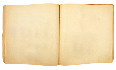 Open old book