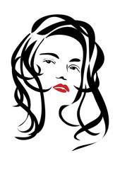 Женская голова / girl head