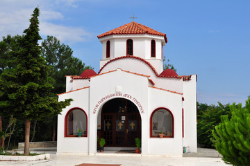 Fototapeta na wymiar church in village Limenaria,island Thasos,Greece