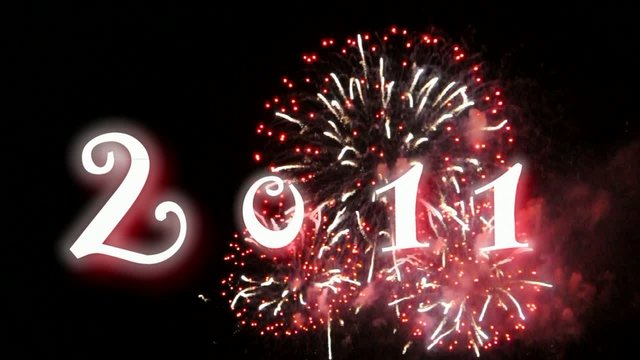 2011, feu d'artifice - Video HD
