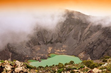 Volcan Irazú en Costa Rica