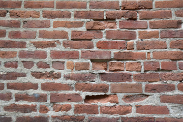 Fototapeta premium Old brick wall horizontal