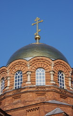 temple on a background sky, Russia