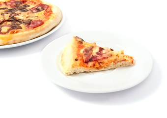 pizza with mushrooms