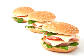 cheeseburger, hamburger