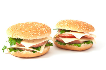 cheeseburger, hamburger