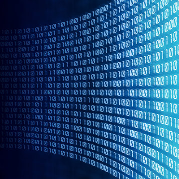 abstract binary digital code