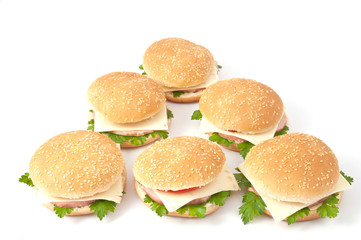 cheeseburger, hamburger