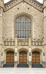 Obraz premium Medieval Gothic styled doors