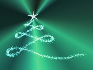 green christmas tree