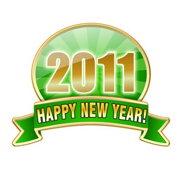 Happy New Year 2011 green