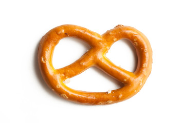 pretzel on white background
