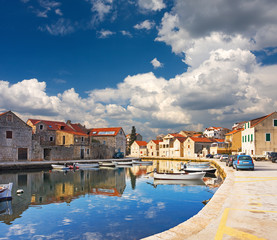 town Vrboska, Croatia