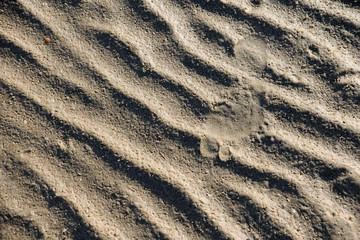 Strand mit Fu&szlig;abdruck