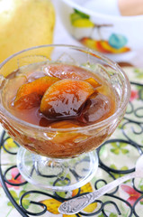 Pear jam from middle size pears