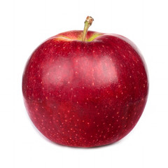 Dark-red apple. Isolated on white background.