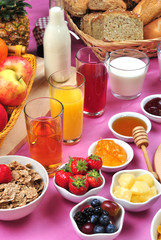 gedeckter Tisch zum Frühstück