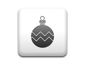 Obraz premium Boton cuadrado blanco bola adorno