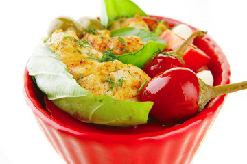 chicken and vegetables