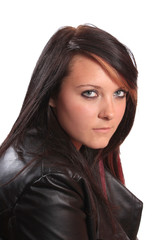 Naklejka premium Funky brunette