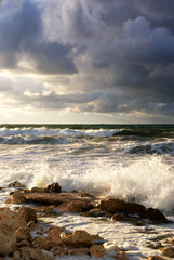 Storm on the sea