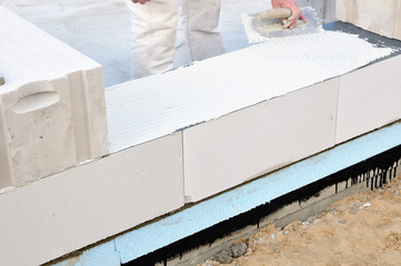 Detail Gasbeton-Kleber