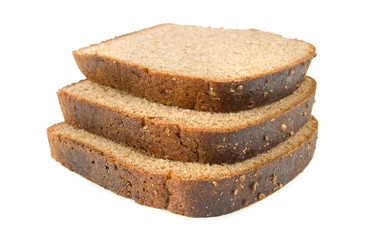 Three slices of bread