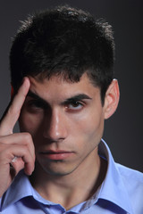 business man on a dark background