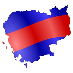 National colors of Cambodia