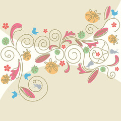 Abstract floral background