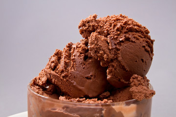 Delicious chocolate ice cream