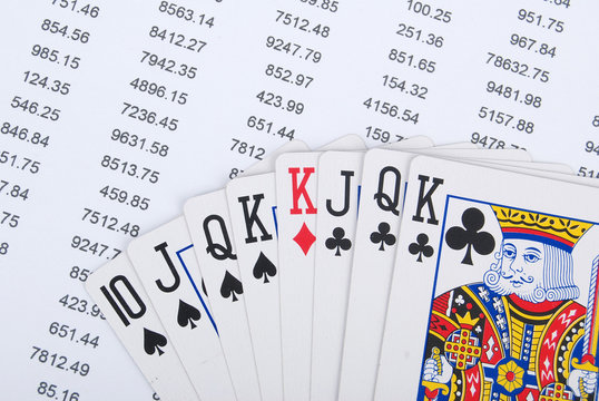 Poker with financial data
