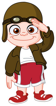 recommend clip art: Young pilot