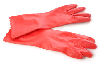 red rubber gloves - 26677814