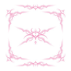 ハートの飾り枠