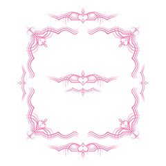 ハートの飾り罫