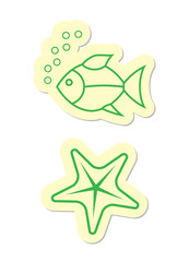 Fish and Starfish Icons