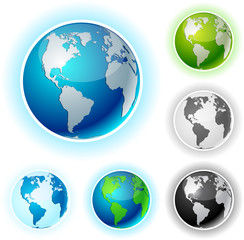 Earth balls - America.